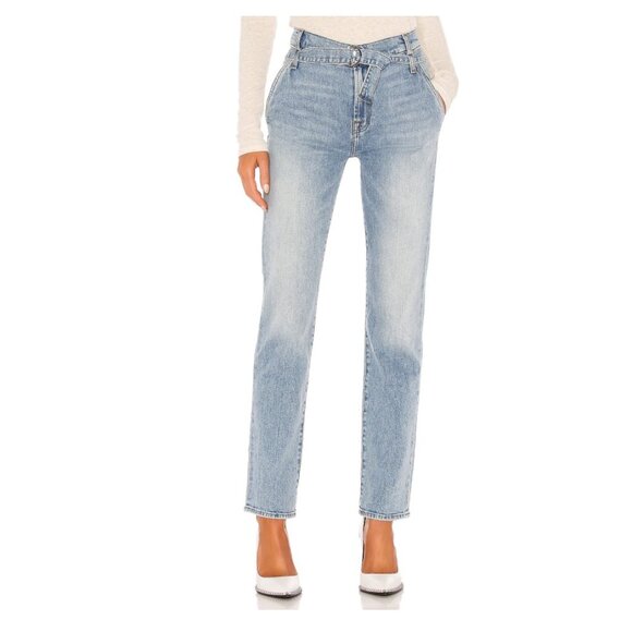 7 For All Mankind  Paperbag Slim Straight Size 25 - Picture 1 of 15